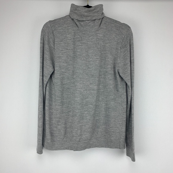 Pendleton Sweaters - PENDLETON Gray Long Sleeve Super Soft 100% Merino Wool Turtleneck PL